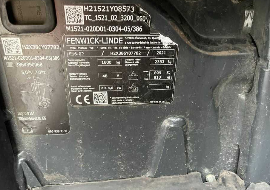 Linde E16-02 - Empilhador elétrico: foto 4 Linde E16-02 - Empilhador elétrico: foto 4