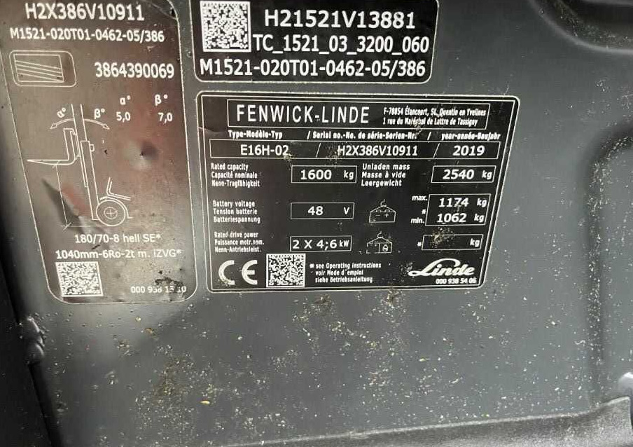 Linde E16H-02 - Empilhador elétrico: foto 4 Linde E16H-02 - Empilhador elétrico: foto 4
