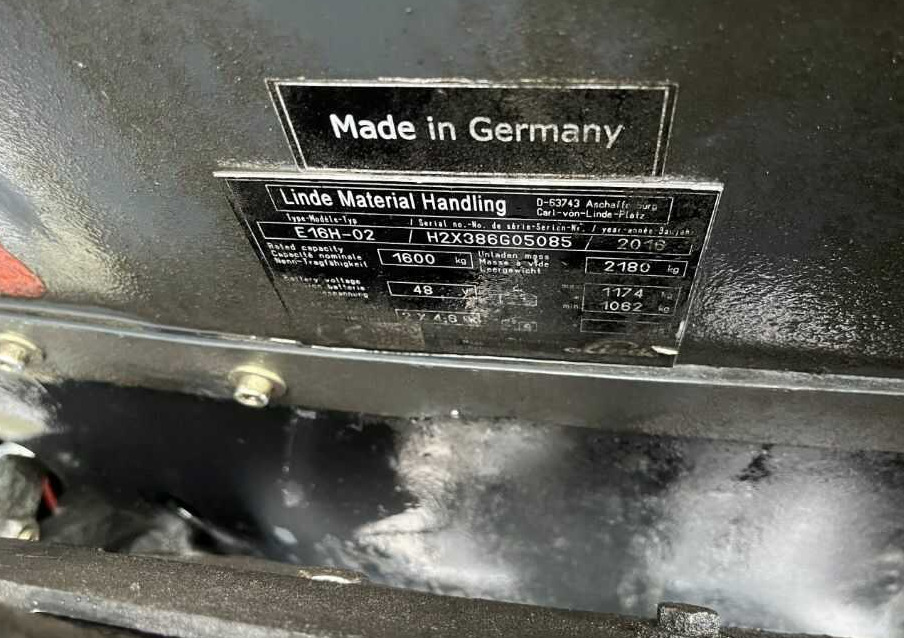 Linde E16H-02 - Empilhador elétrico: foto 4 Linde E16H-02 - Empilhador elétrico: foto 4