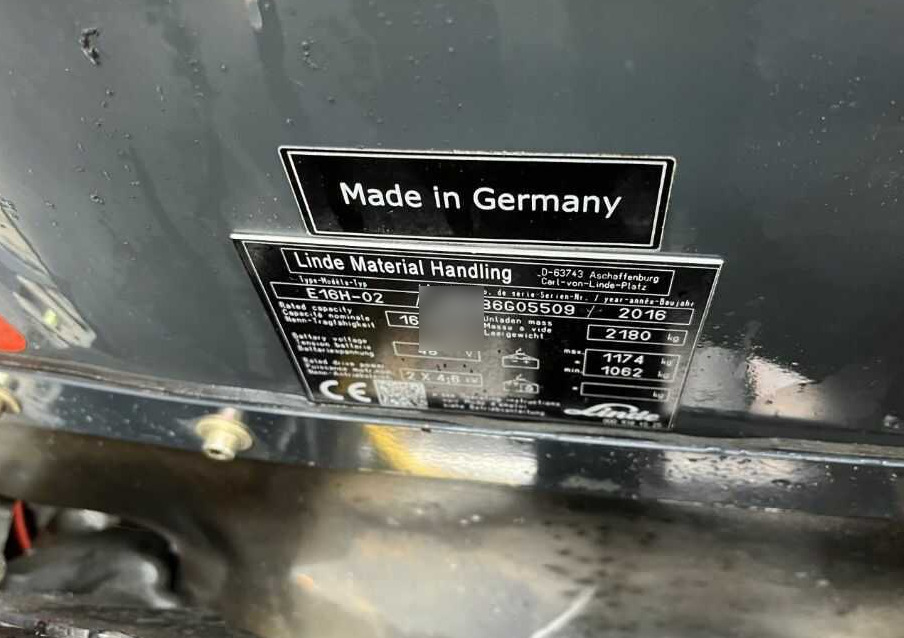 Linde E16H-02 - Empilhador elétrico: foto 4 Linde E16H-02 - Empilhador elétrico: foto 4