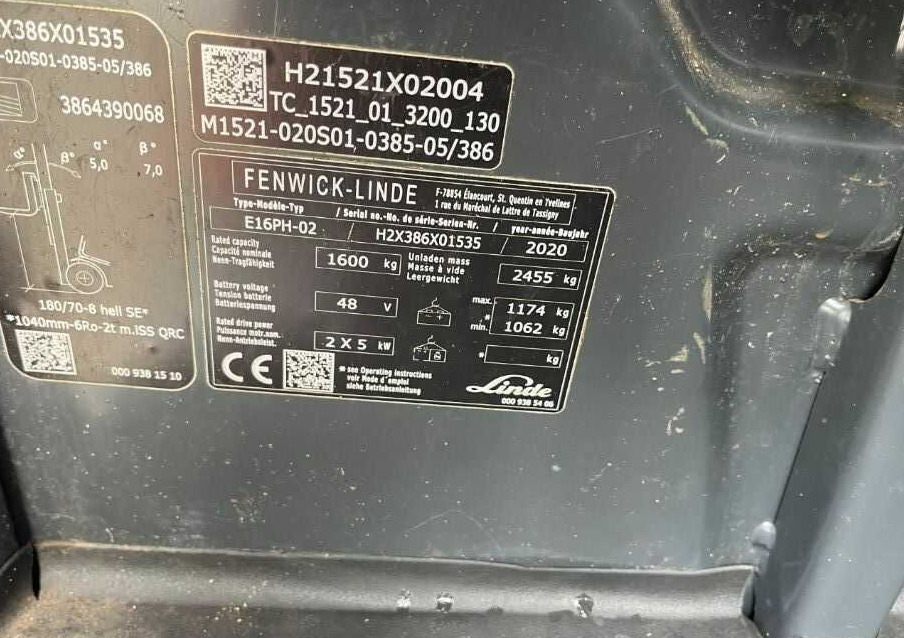 Linde E16PH-02 - Empilhador elétrico: foto 4 Linde E16PH-02 - Empilhador elétrico: foto 4