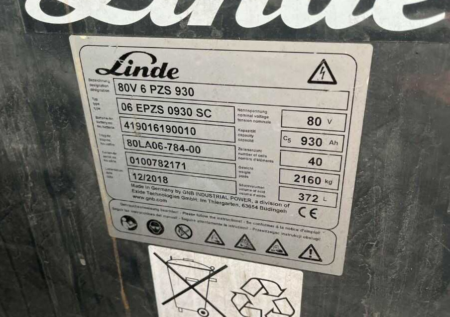 Empilhador elétrico Linde E50HL-01: foto 9