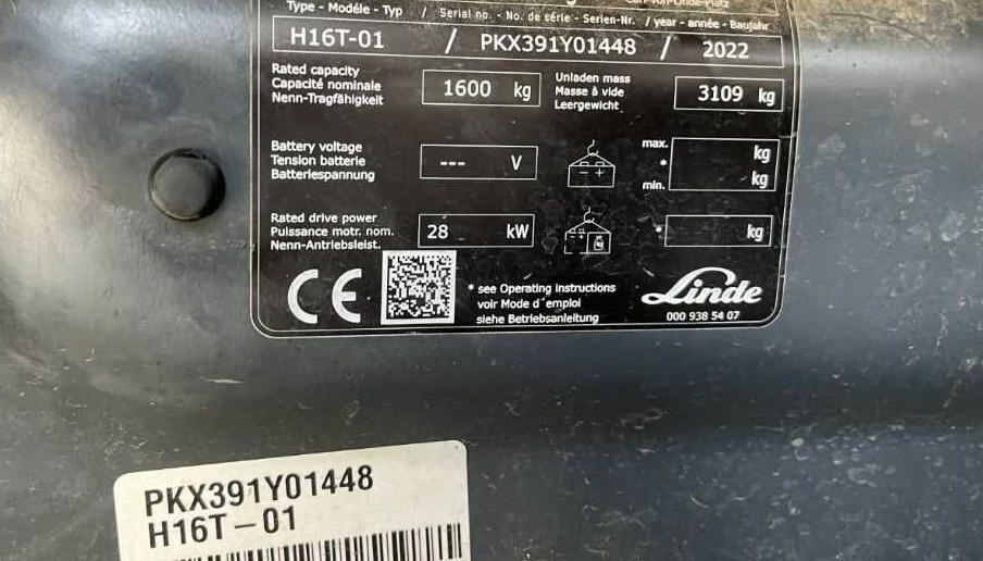 Linde H16T-01 - Empilhador a gás: foto 4 Linde H16T-01 - Empilhador a gás: foto 4