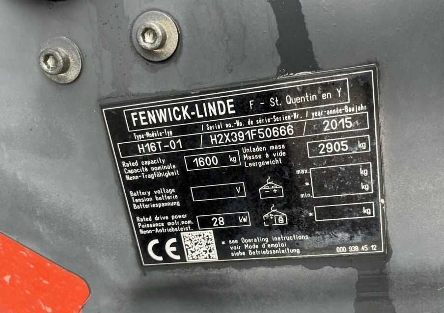 Linde H16T-01 - Empilhador a gás: foto 4 Linde H16T-01 - Empilhador a gás: foto 4