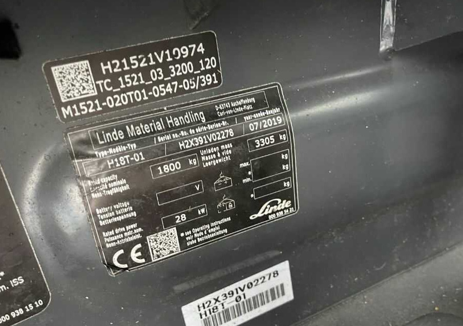 Linde H18T-01 - Empilhador a gás: foto 3 Linde H18T-01 - Empilhador a gás: foto 3