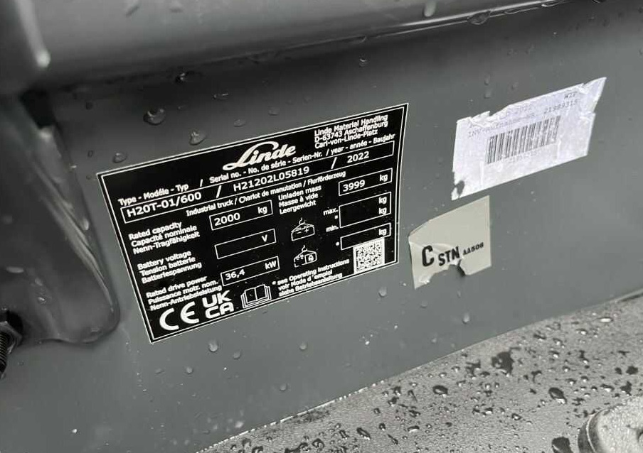 Linde H20T-01/600 - Empilhador a gás: foto 4 Linde H20T-01/600 - Empilhador a gás: foto 4