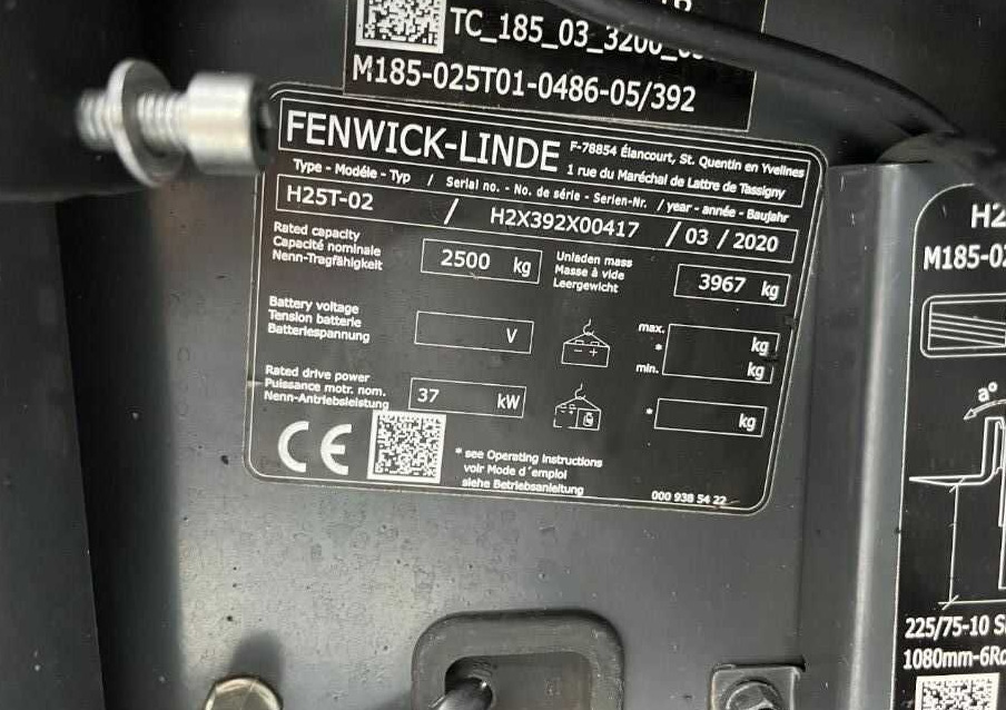 Linde H25T-02 - Empilhador a gás: foto 4 Linde H25T-02 - Empilhador a gás: foto 4