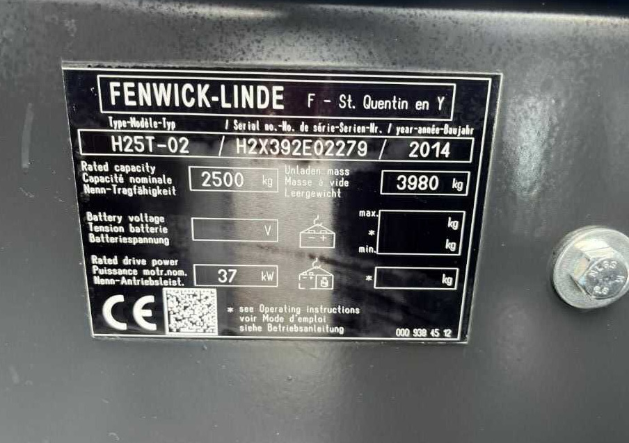 Linde H25T-02 - Empilhador a gás: foto 3 Linde H25T-02 - Empilhador a gás: foto 3