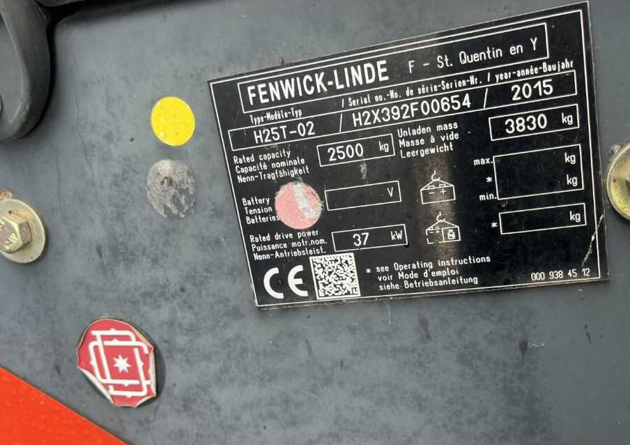 Linde H25T-02 - Empilhador a gás: foto 4 Linde H25T-02 - Empilhador a gás: foto 4