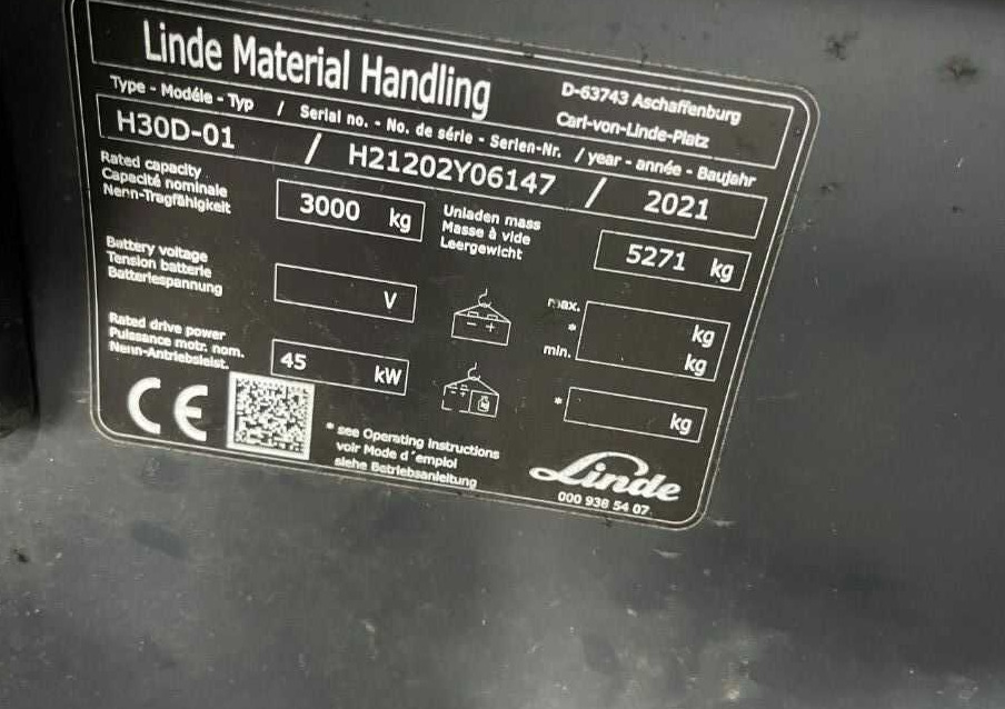 Linde H30D-01 - Empilhador a diesel: foto 4 Linde H30D-01 - Empilhador a diesel: foto 4