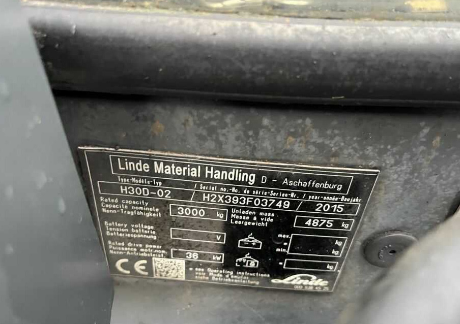 Linde H30D-02 - Empilhador a diesel: foto 4 Linde H30D-02 - Empilhador a diesel: foto 4