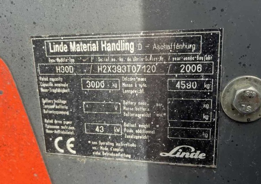 Linde H30D - Empilhador a diesel: foto 4 Linde H30D - Empilhador a diesel: foto 4