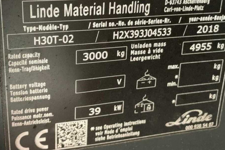 Linde H30T-02 - Empilhador a gás: foto 4 Linde H30T-02 - Empilhador a gás: foto 4