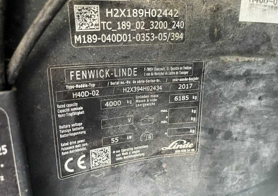 Linde H40D-02 - Empilhador a diesel: foto 4 Linde H40D-02 - Empilhador a diesel: foto 4