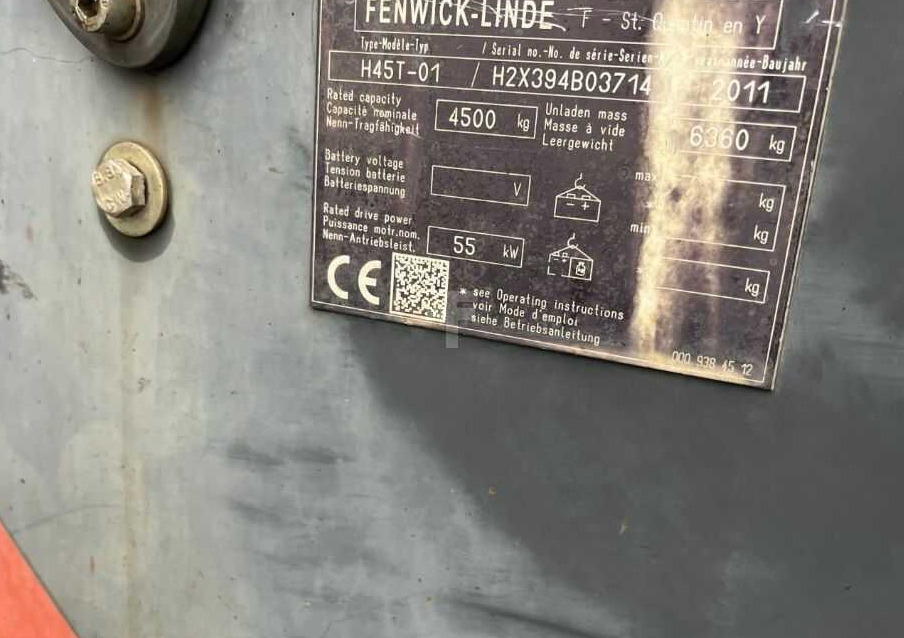 Linde H45T-01 - Empilhador a gás: foto 4 Linde H45T-01 - Empilhador a gás: foto 4