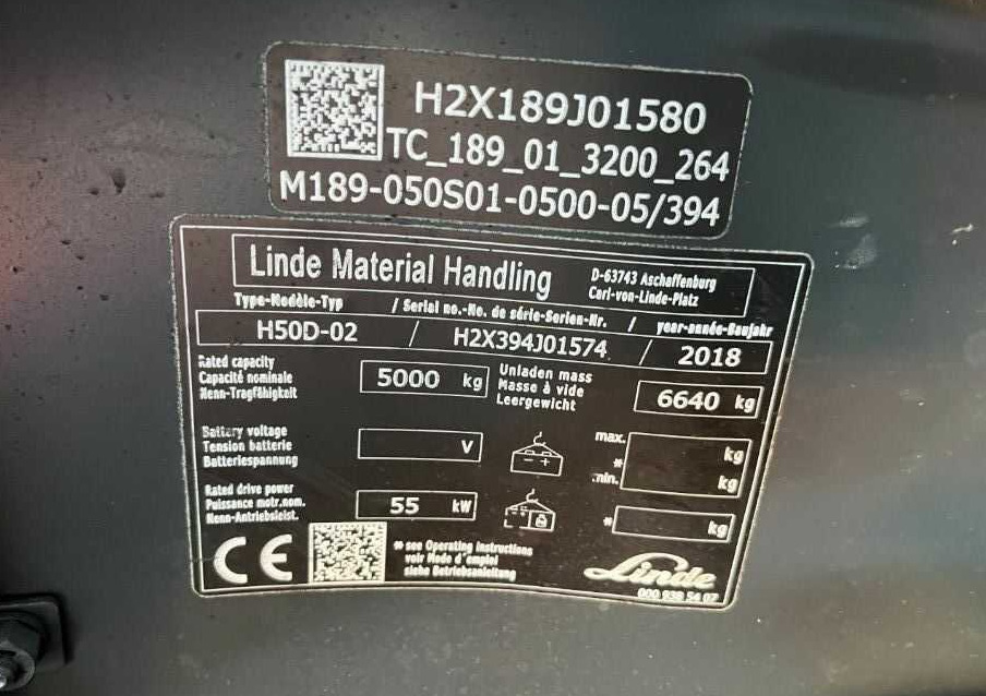 Linde H50D-02 - Empilhador a diesel: foto 4 Linde H50D-02 - Empilhador a diesel: foto 4