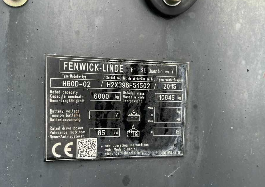 Linde H60D-02 - Empilhador a diesel: foto 4 Linde H60D-02 - Empilhador a diesel: foto 4