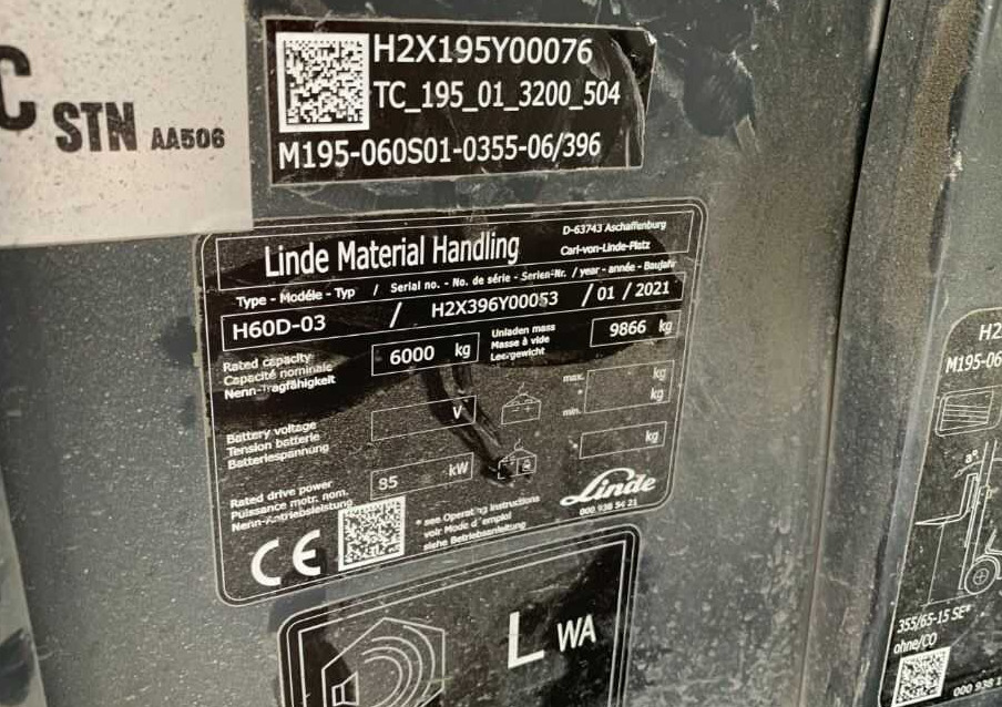 Linde H60D-03 - Empilhador a diesel: foto 4 Linde H60D-03 - Empilhador a diesel: foto 4