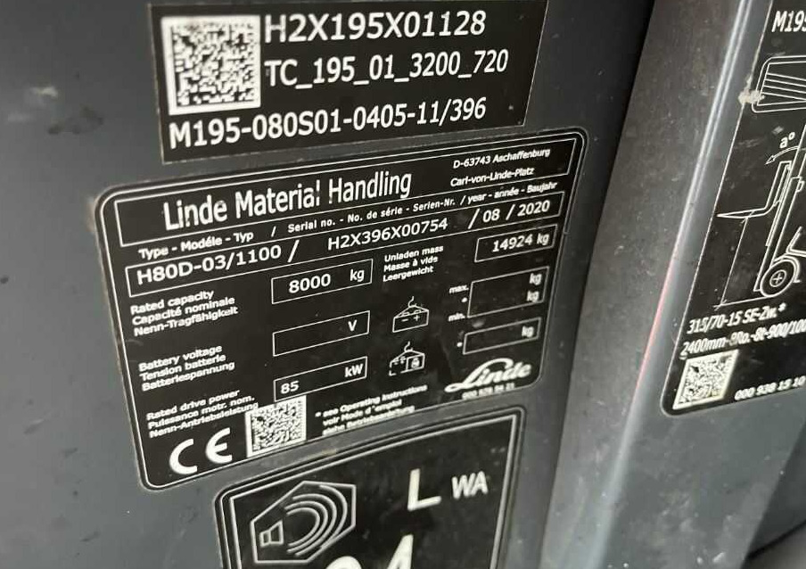 Linde H80D-03/1100 - Empilhador a diesel: foto 4 Linde H80D-03/1100 - Empilhador a diesel: foto 4