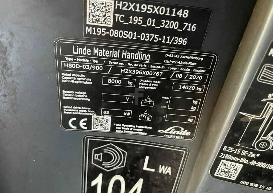 Linde H80D-03/900 - Empilhador a diesel: foto 4 Linde H80D-03/900 - Empilhador a diesel: foto 4