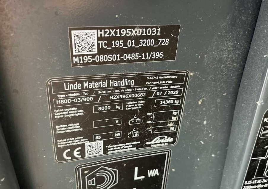 Linde H80D-03/900 - Empilhador a diesel: foto 4 Linde H80D-03/900 - Empilhador a diesel: foto 4