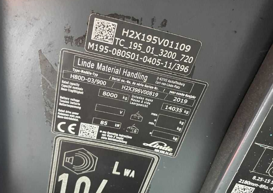 Linde H80D-03/900 - Empilhador a diesel: foto 4 Linde H80D-03/900 - Empilhador a diesel: foto 4