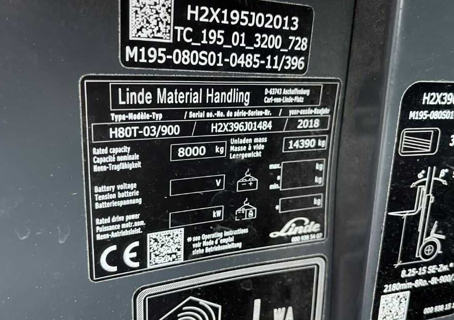 Empilhador a gás Linde H80T-03/900: foto 10