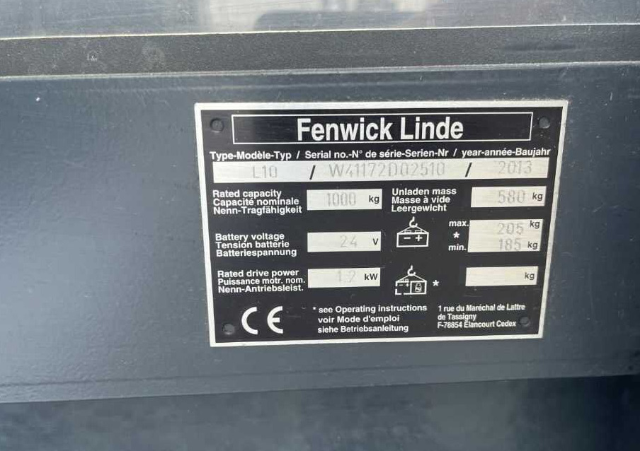 Linde L10 - Stacker: foto 4 Linde L10 - Stacker: foto 4
