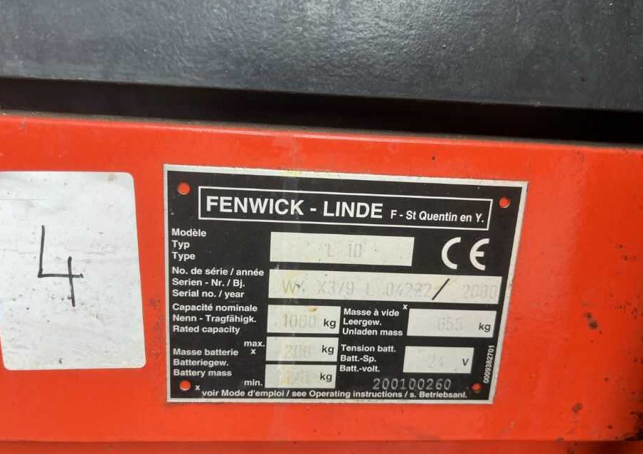 Linde L10 - Stacker: foto 4 Linde L10 - Stacker: foto 4