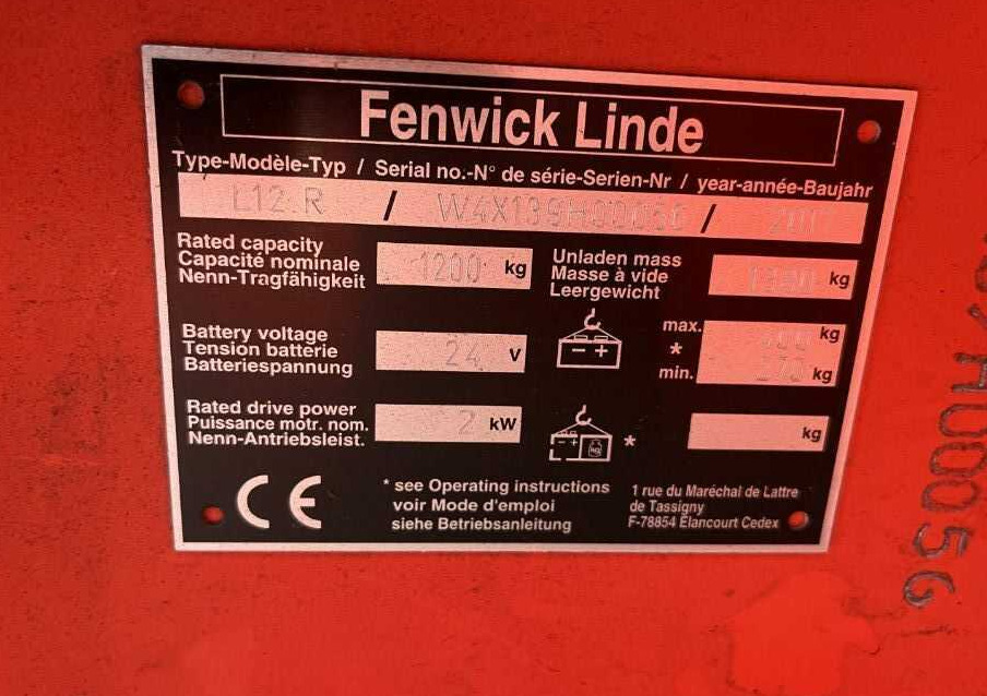 Linde L12R - Stacker: foto 4 Linde L12R - Stacker: foto 4