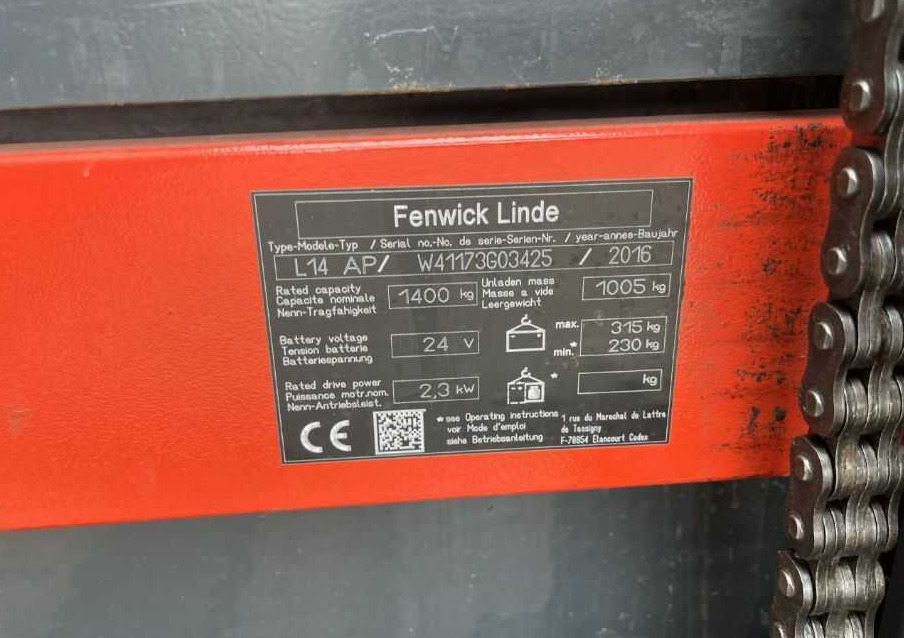 Linde L14LAP - Stacker: foto 4 Linde L14LAP - Stacker: foto 4