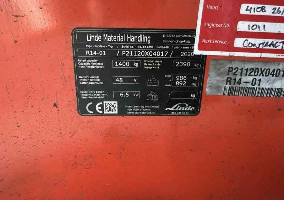 Linde R14-01 - Empilhador retráctil: foto 4 Linde R14-01 - Empilhador retráctil: foto 4