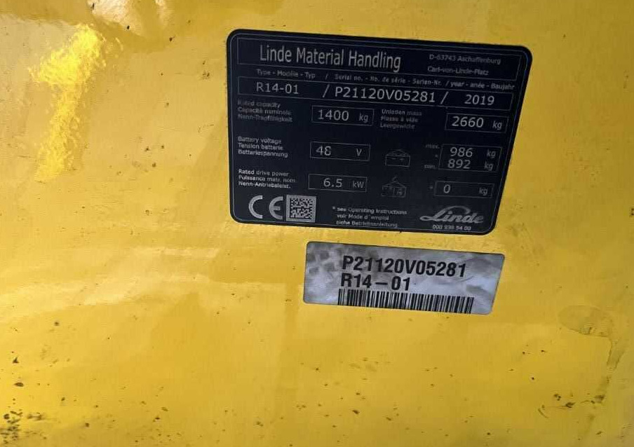 Linde R14-01 - Empilhador retráctil: foto 4 Linde R14-01 - Empilhador retráctil: foto 4