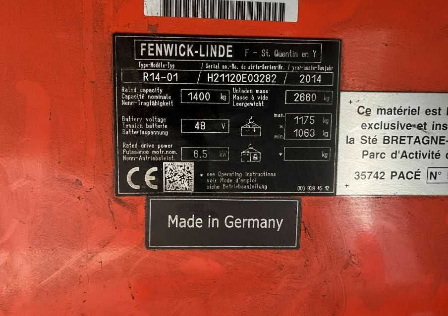 Linde R14-01 - Empilhador retráctil: foto 4 Linde R14-01 - Empilhador retráctil: foto 4