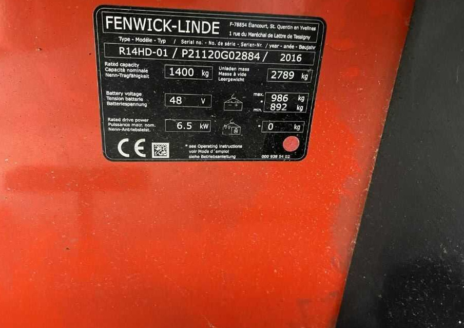 Linde R14HD-01 - Empilhador retráctil: foto 4 Linde R14HD-01 - Empilhador retráctil: foto 4