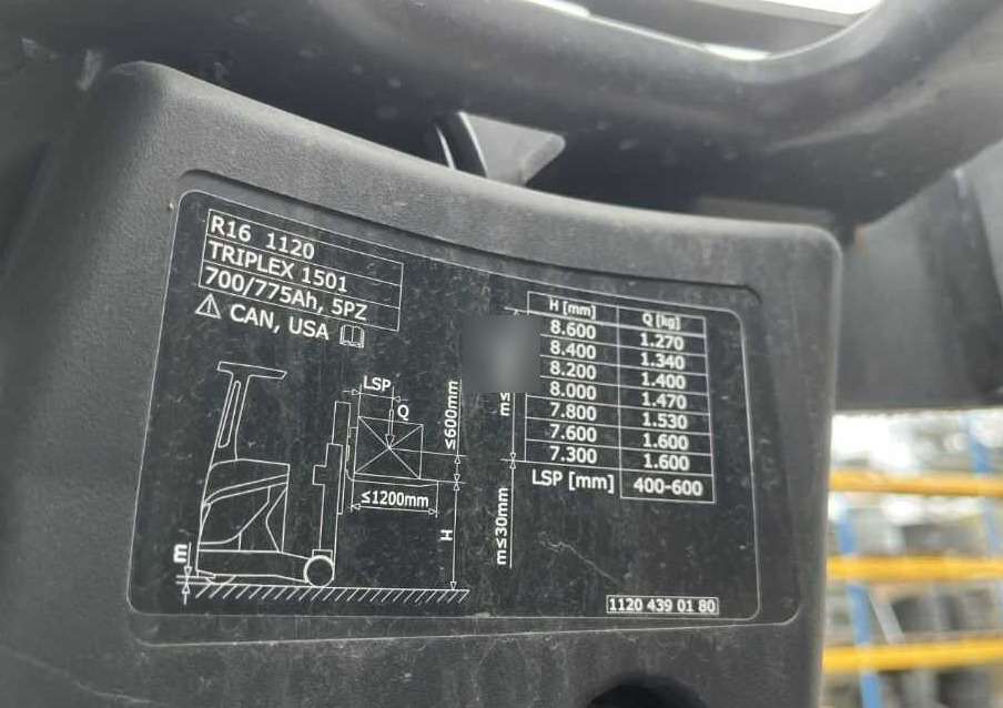 Linde R16-01 - Empilhador retráctil: foto 5 Linde R16-01 - Empilhador retráctil: foto 5