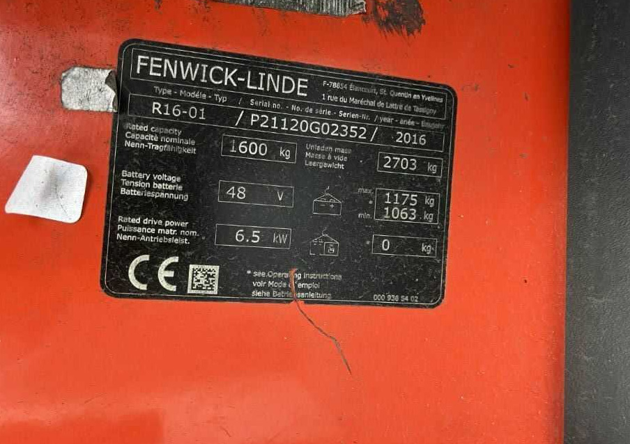 Linde R16-01 - Empilhador retráctil: foto 4 Linde R16-01 - Empilhador retráctil: foto 4