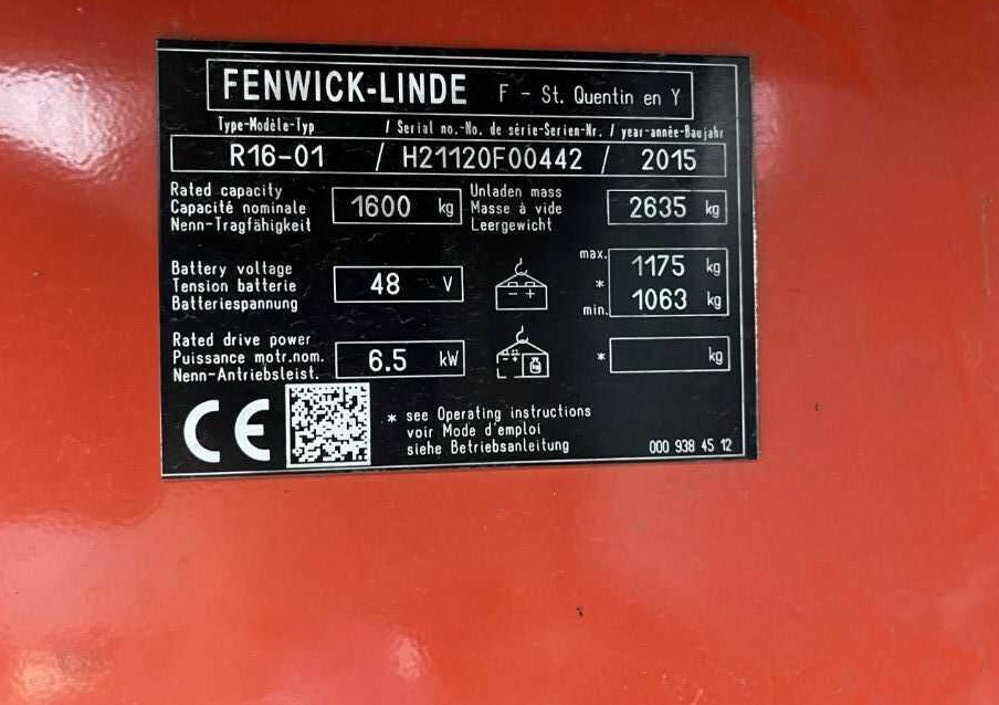 Linde R16 - Empilhador retráctil: foto 4 Linde R16 - Empilhador retráctil: foto 4