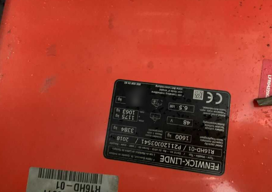 Linde R16HD-01 - Empilhador retráctil: foto 4 Linde R16HD-01 - Empilhador retráctil: foto 4