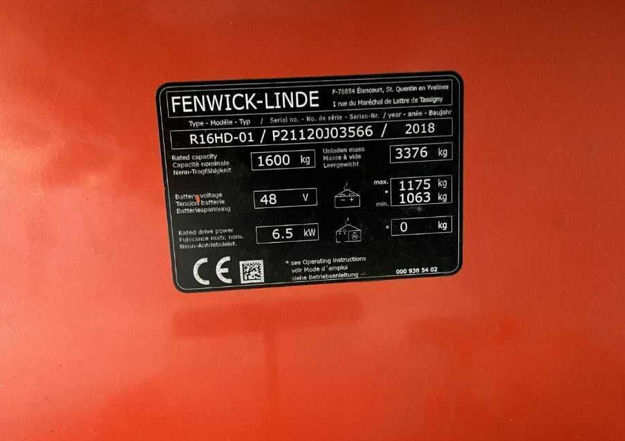 Linde R16HD-01 - Empilhador retráctil: foto 4 Linde R16HD-01 - Empilhador retráctil: foto 4
