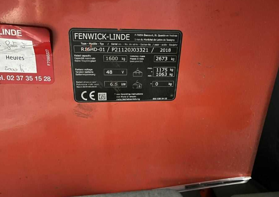 Linde R16HD-01 - Empilhador retráctil: foto 4 Linde R16HD-01 - Empilhador retráctil: foto 4