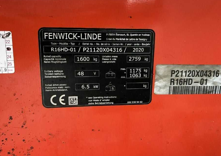 Linde R16HD-01 - Empilhador retráctil: foto 4 Linde R16HD-01 - Empilhador retráctil: foto 4