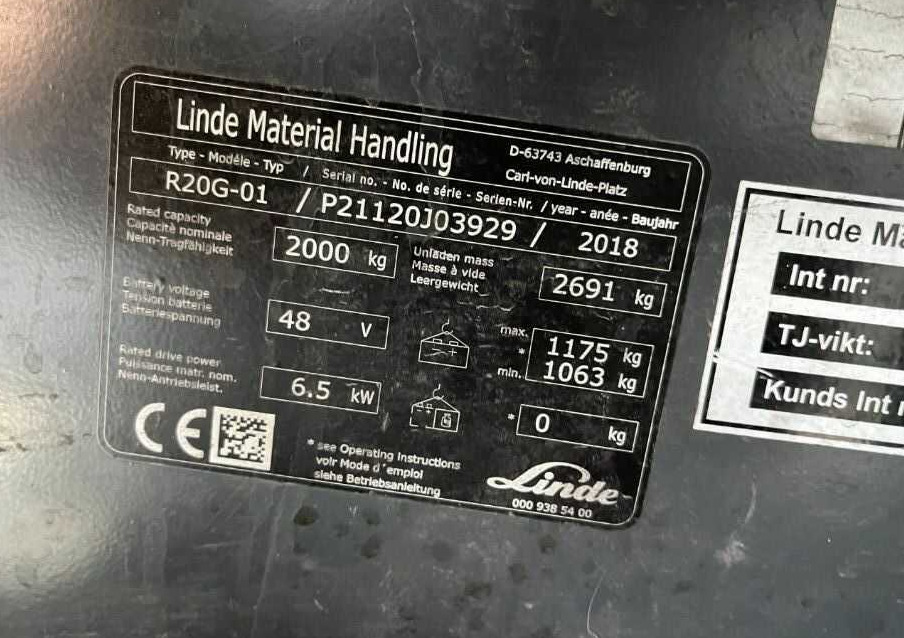 Linde R20G-01 - Empilhador retráctil: foto 4 Linde R20G-01 - Empilhador retráctil: foto 4
