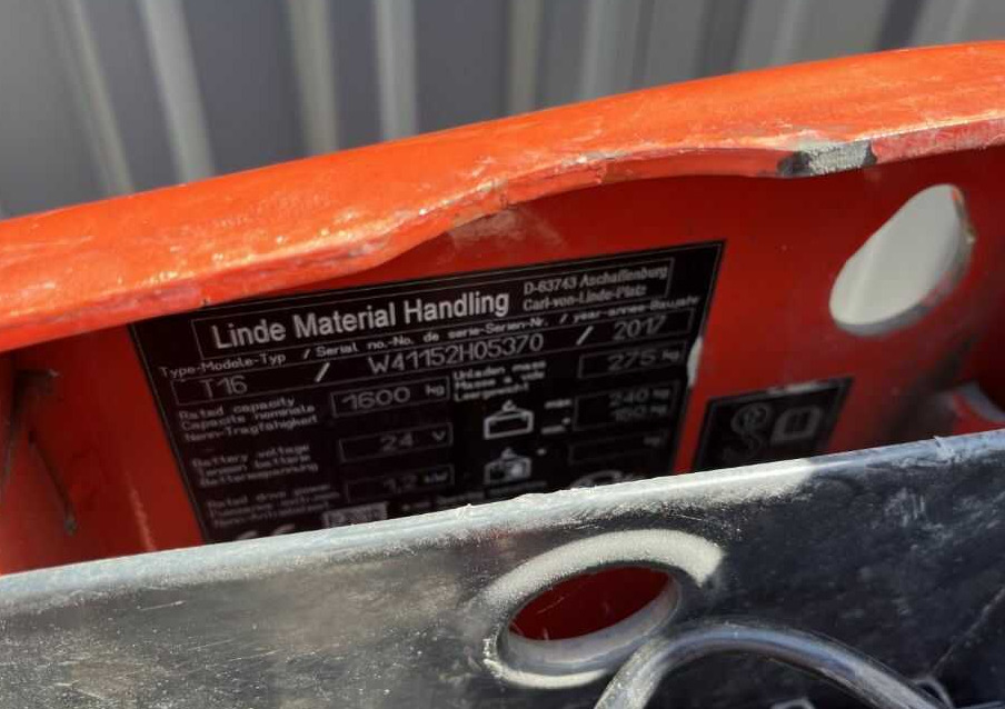 Linde T16 - Porta-palete: foto 4 Linde T16 - Porta-palete: foto 4