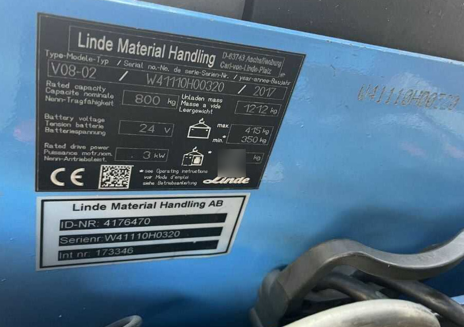 Linde V08-02 - Order-picker: foto 4 Linde V08-02 - Order-picker: foto 4