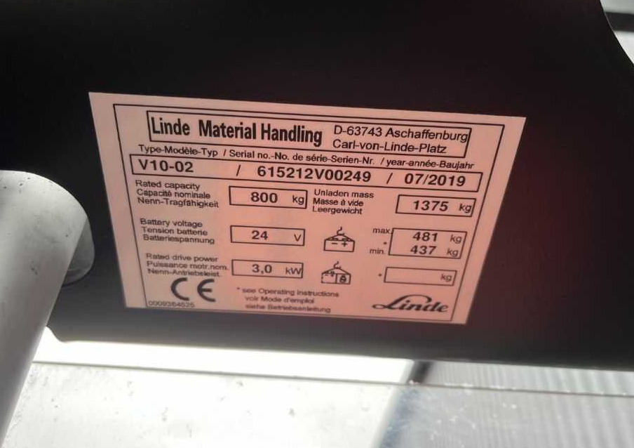 Linde V10-02 - Order-picker: foto 4 Linde V10-02 - Order-picker: foto 4