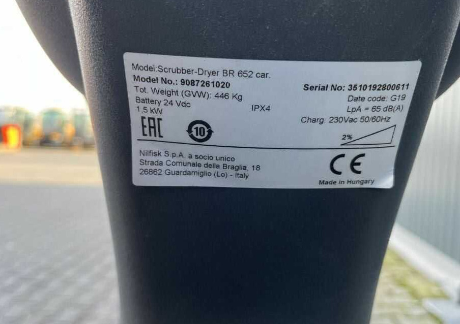 Nilfisk BR652 - Lavadora aspiradora de pavimentos: foto 4 Nilfisk BR652 - Lavadora aspiradora de pavimentos: foto 4