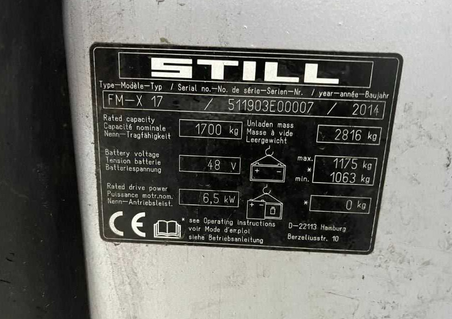 Still FM-X17 - Empilhador retráctil: foto 4 Still FM-X17 - Empilhador retráctil: foto 4