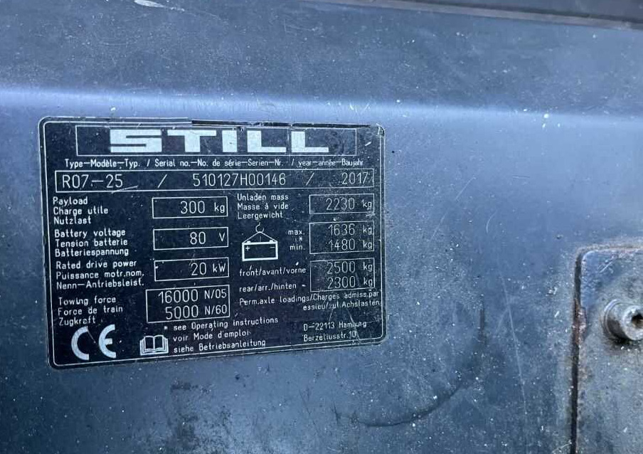 Still R07-25 - Trator elétrics: foto 4 Still R07-25 - Trator elétrics: foto 4