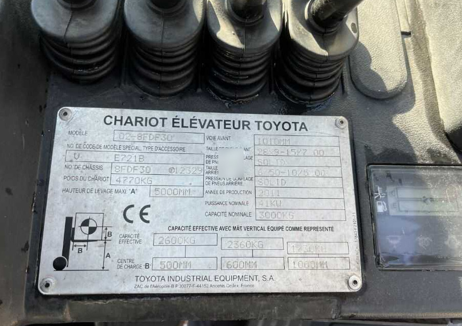 Toyota 8FDF30 - Empilhador a diesel: foto 4 Toyota 8FDF30 - Empilhador a diesel: foto 4